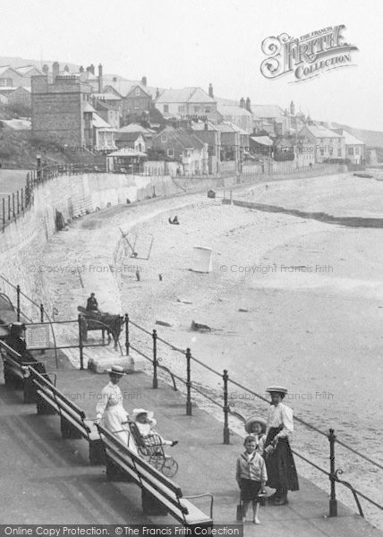 Photo of Lyme Regis, Ladies And Children, The Parade 1907