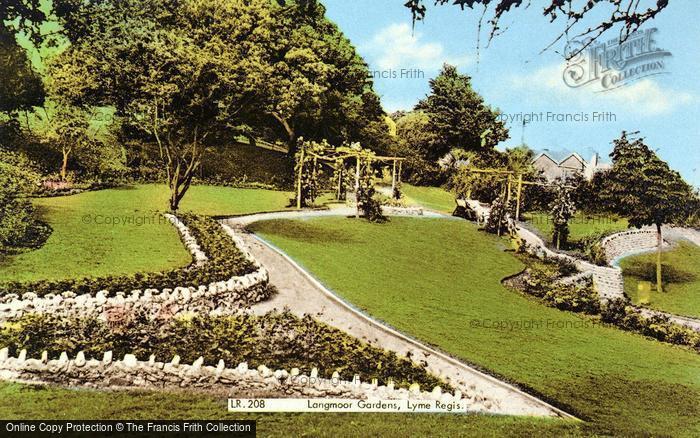 Photo of Lyme Regis, Langmoor Gardens c.1955