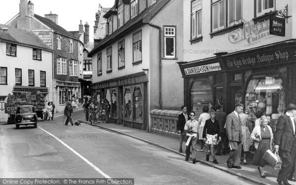 Photo of Lyme Regis, Lym Bridge Antique Shop c.1955