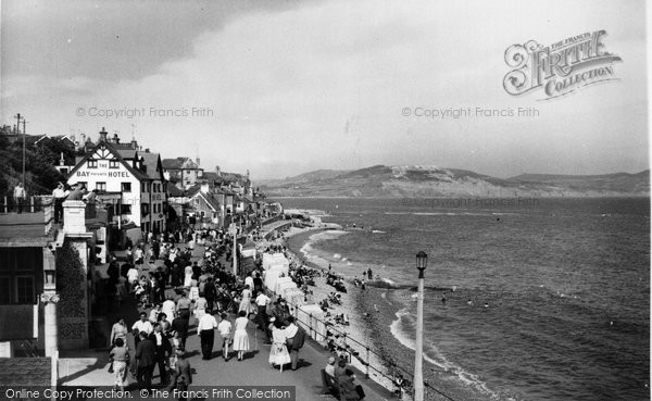 Photo of Lyme Regis, Marine Parade c.1955