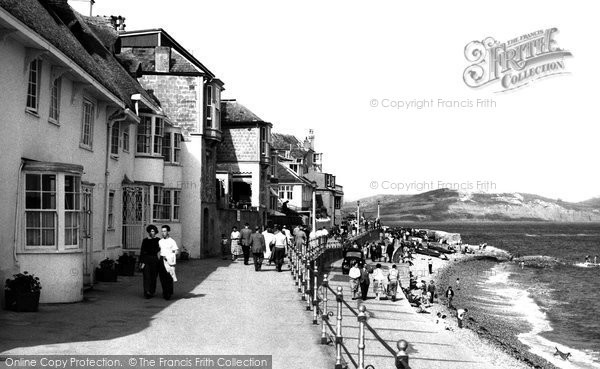Photo of Lyme Regis, Marine Parade c.1955