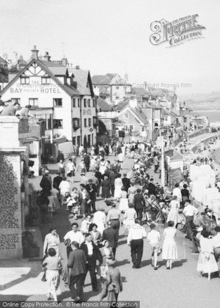 Photo of Lyme Regis, Marine Parade, People c.1955