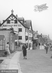 Marine Parade, The Bay Hotel c.1950, Lyme Regis