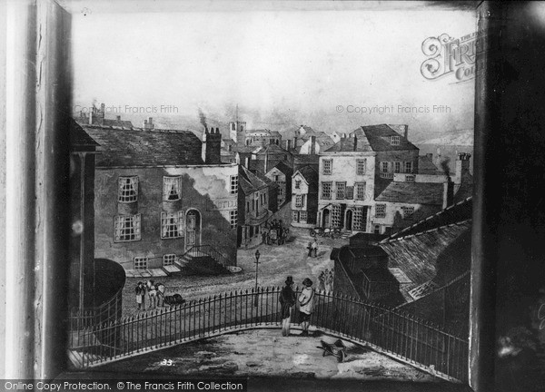 Photo of Lyme Regis, Old Print Of The Fossil Shop, Bridge Street
