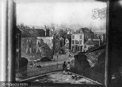 Old Print Of The Fossil Shop, Bridge Street, Lyme Regis