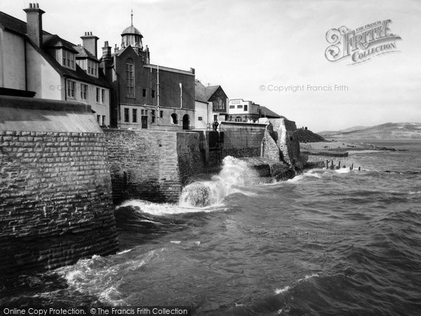 Photo of Lyme Regis, Old Sea Walls c.1960