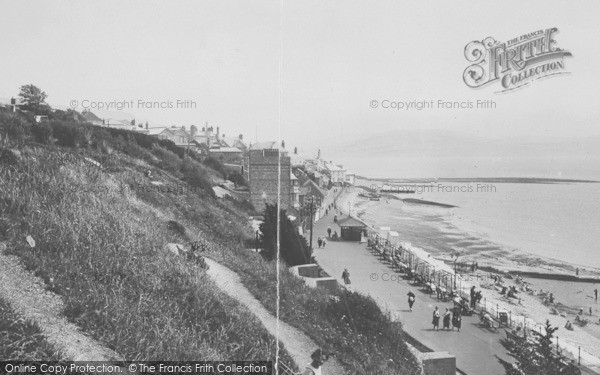 Photo of Lyme Regis, Parade From Gardens 1922