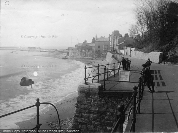 Photo of Lyme Regis, Parade, Showing Where Jane Austen Lived c.1890