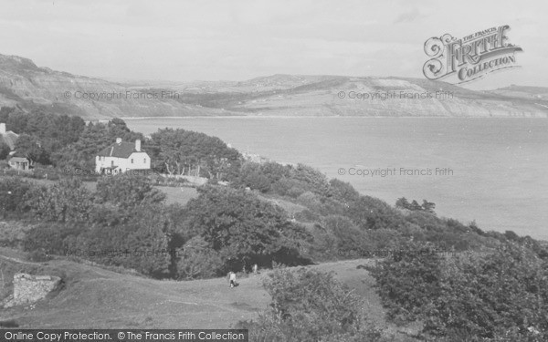 Photo of Lyme Regis, The Bay From Landslipp Walk c.1955