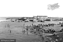 The Beach And Harbour c.1955, Lyme Regis