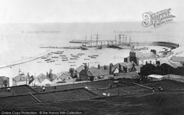 Photo of Lyme Regis, The Cobb And Tennis Ground c.1891