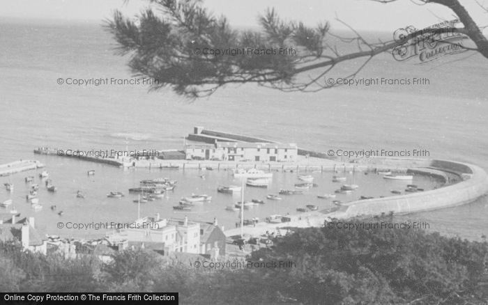 Photo of Lyme Regis, The Cobb From The Cliffs c.1955