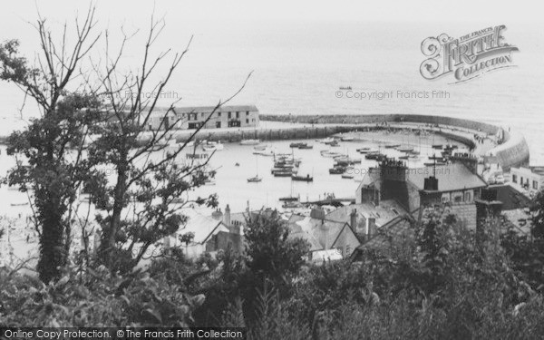 Photo of Lyme Regis, The Harbour From Cobb Hill c.1960