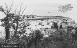 The Harbour From Cobb Hill c.1960, Lyme Regis