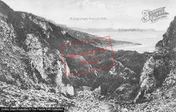 Photo of Lyme Regis, The Landslip c.1880