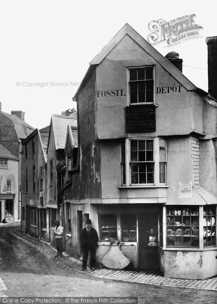Lyme Regis, The Old Fossil Shop c.1891