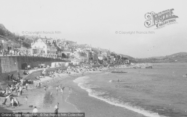 Photo of Lyme Regis, The Promenade And Beach c.1955
