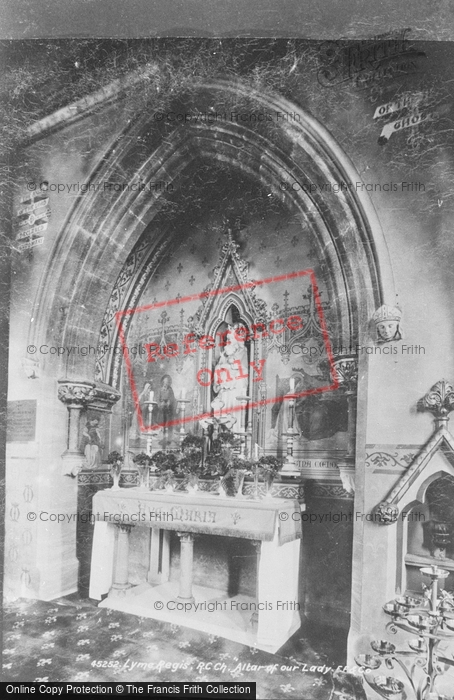Photo of Lyme Regis, The Roman Catholic Church, Altar Of Our Lady 1900