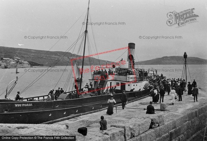 Photo of Lyme Regis, The Steamer 'victoria' 1912