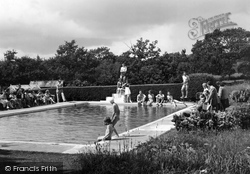 Lyme Regis, the Swimming Pool, St Albans c1955