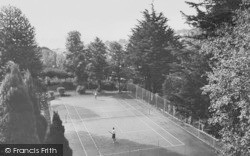 The Tennis Court From St Albans c.1955, Lyme Regis