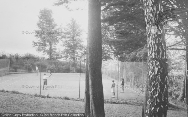 Photo of Lyme Regis, The Tennis Court, St Albans c.1955