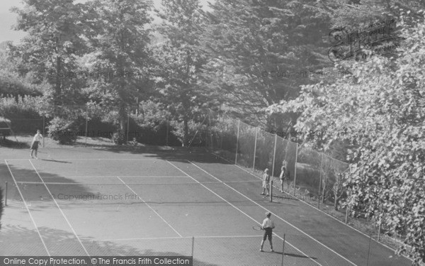 Photo of Lyme Regis, The Tennis Courts, St Albans c.1955