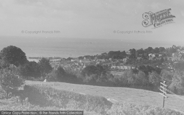 Photo of Lyme Regis, View From St Albans c.1955