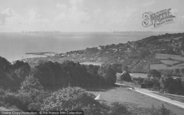 Photo of Lyme Regis, View From Timber Hill c.1939