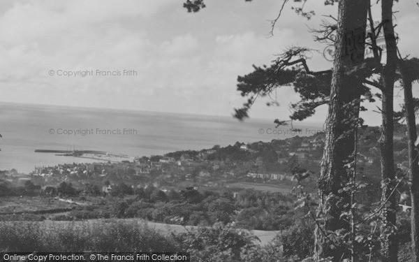 Photo of Lyme Regis, View From Timber Hill c.1939