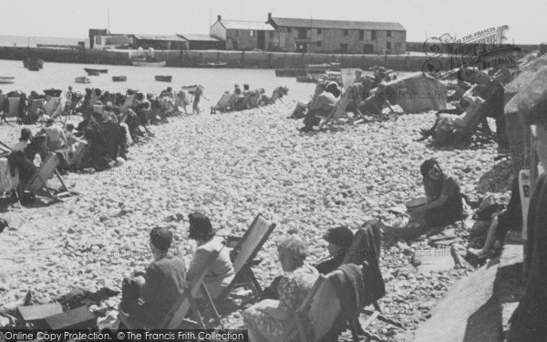 Photo of Lyme Regis, West Sands c.1950