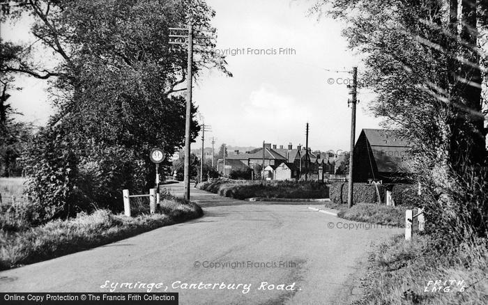 Photo of Lyminge, Canterbury Road c.1955
