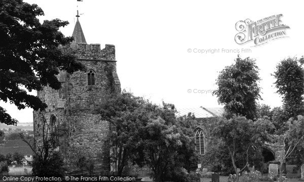 Photo of Lyminge, St Mary And St Ethelburga Church c.1955