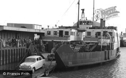 Austin Disembarking Mv Farringford c.1955, Lymington