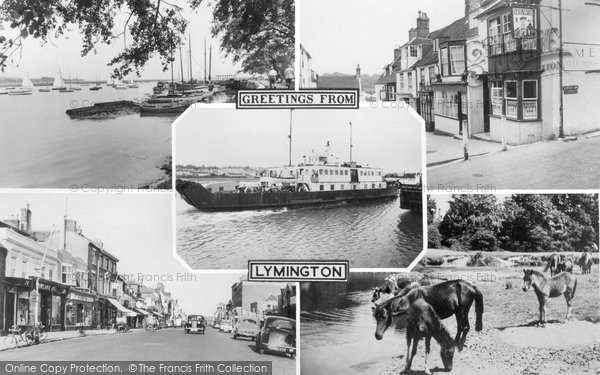Lymington, Composite c.1955