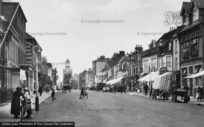 Photo of Lymington, High Street And Church c.1935