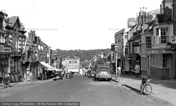 Photo of Lymington, High Street c.1955