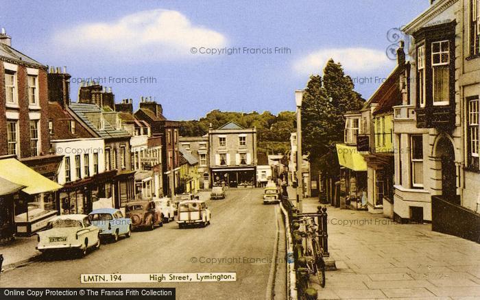 Photo of Lymington, High Street c.1960