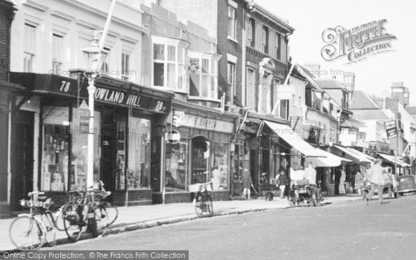 Photo of Lymington, High Street, Shops c.1955