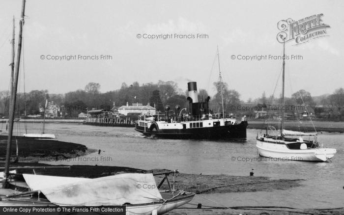 Photo of Lymington, Isle Of Wight Steamer Leaving c.1935