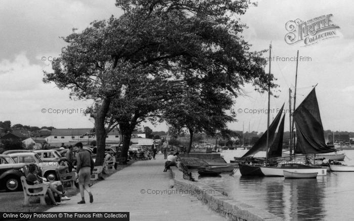 Photo of Lymington, Path By The River Lymington c.1955