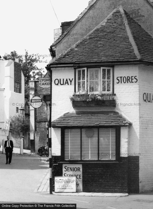 Photo of Lymington, Quay Stores c.1965