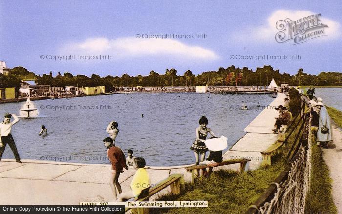 Photo of Lymington, Swimming Pool c.1965