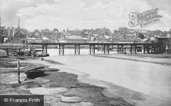 The Bridge And Town From The River c.1895, Lymington