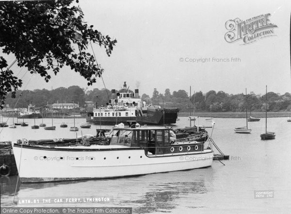 Photo of Lymington, The Car Ferry c.1955