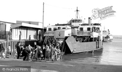The Isle Of Wight Ferry c.1955, Lymington