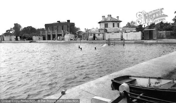 Photo of Lymington, The Swimming Pool c.1955