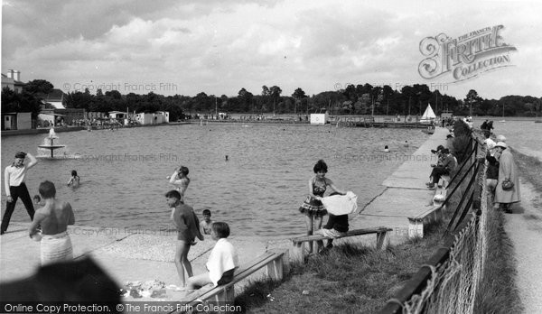Photo of Lymington, The Swimming Pool c.1965