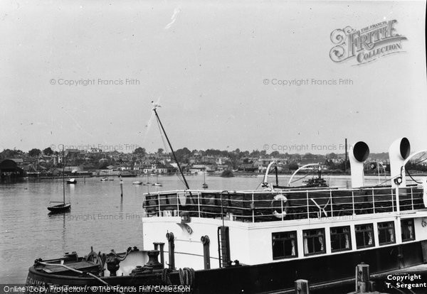 Photo of Lymington, The Town From The Ferry c.1955