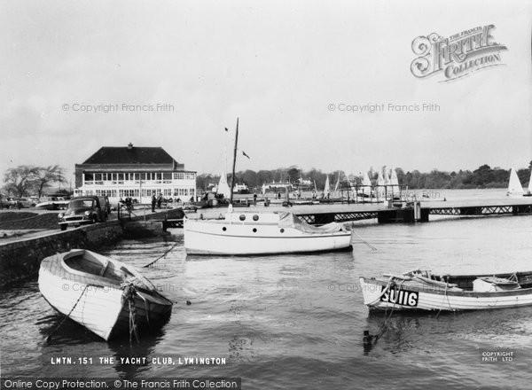 Photo of Lymington, The Yacht Club c.1960